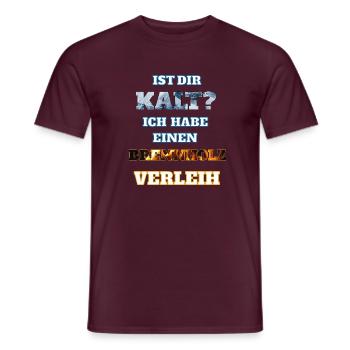 BRENNHOLZ - Männer T-Shirt - Ziegelrot - Vorne - AI Model Male 178 light (178cm)