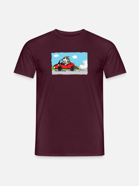 rennfahrer - Männer T-Shirt - Ziegelrot