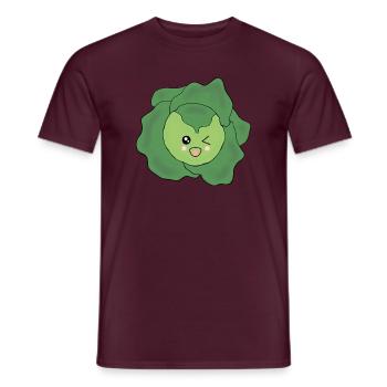 Salad Vegetable Costume Carnival Carnival Partner Shirt - Men's T-Shirt - brick red - Front - AI Model Male 178 light (178cm)