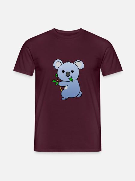 Koala - Männer T-Shirt - Ziegelrot