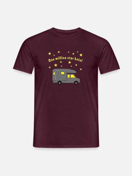 million star hotel pickup - Männer T-Shirt - Ziegelrot