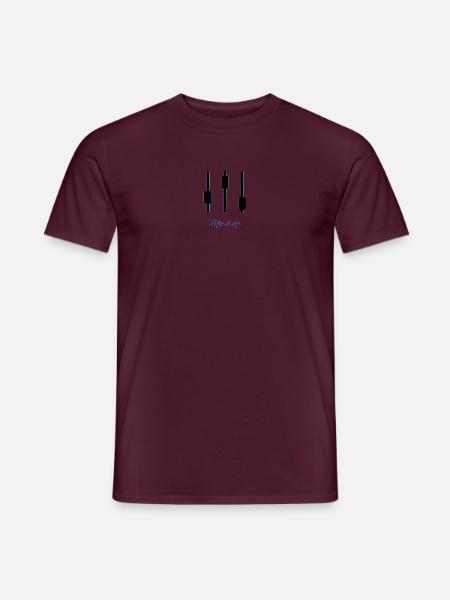 Mix It Up - Musik mixing - Männer T-Shirt - Ziegelrot