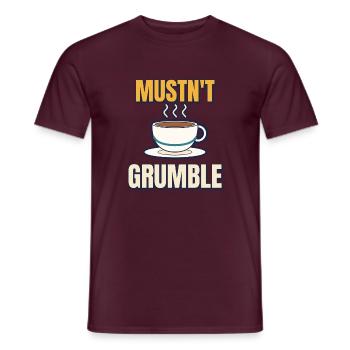 Darf nicht grummeln, lustige britische Teetasse - Männer T-Shirt - Ziegelrot - Vorne - AI Model Male 178 light (178cm)