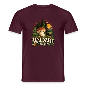 Waldzeit Ist Meine Zeit - Männer T-Shirt - Ziegelrot - Vorne - AI Model Male 178 light (178cm)