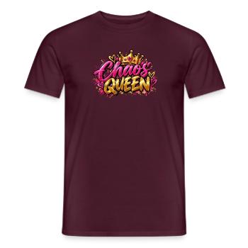 Chaos Königin Graffiti Krone - Männer T-Shirt - Ziegelrot - Vorne - AI Model Male 178 light (178cm)