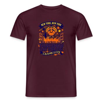 The Thanksgiving Day Parade In New York City - Männer T-Shirt - Ziegelrot - Vorne - AI Model Male 178 light (178cm)