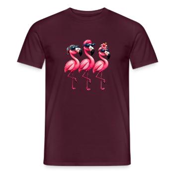 Niedlicher Flamingo Süße Flamingos - Männer T-Shirt - Ziegelrot - Vorne - AI Model Male 178 light (178cm)