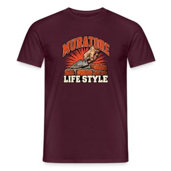 Brick Lifestyle Bricks - Männer T-Shirt - Ziegelrot - Vorne - AI Model Male 178 light (178cm)