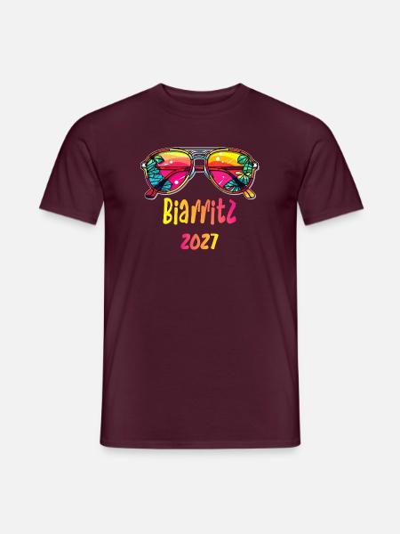 Biamritz 2027 Tropen Sonnenbrille - Männer T-Shirt - Ziegelrot