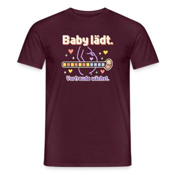 Baby Loading Schwangerschaft werdende Mama - Männer T-Shirt - Ziegelrot - Vorne - AI Model Male 178 light (178cm)