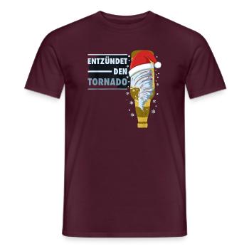 Entzündet Den Tornado Bier Exen Weihnachten Party - Männer T-Shirt - Ziegelrot - Vorne - AI Model Male 178 light (178cm)