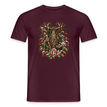 Weihnachtsleshy-Slawischer Waldgeist-Design - Männer T-Shirt - Ziegelrot - Vorne - AI Model Male 178 light (178cm)