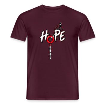 Hope Opportunity – Hoffnung Chancen Motivation - Männer T-Shirt - Ziegelrot - Vorne - AI Model Male 178 light (178cm)