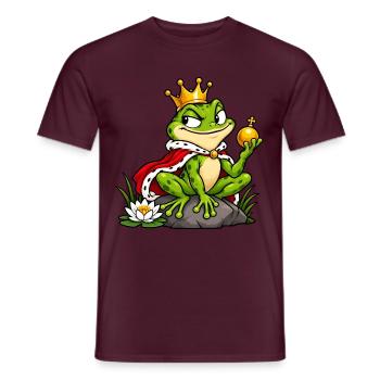 Schelmischer Froschkönig - Männer T-Shirt - Ziegelrot - Vorne - AI Model Male 178 light (178cm)