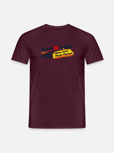 Spur N 1:160 / Meine Spur! - Meine Passion! - Männer T-Shirt - Ziegelrot