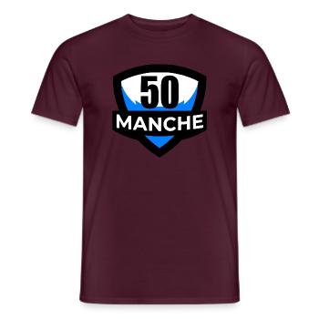 50-Sleeve - Männer T-Shirt - Ziegelrot - Vorne - AI Model Male 178 light (178cm)