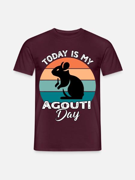 Aguti Agouti - Männer T-Shirt - Ziegelrot