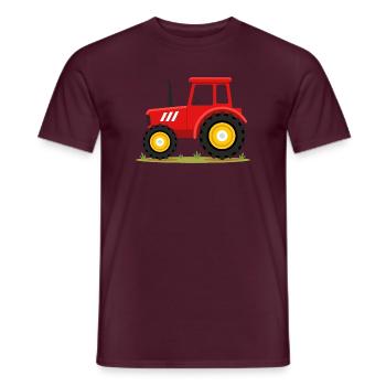 Süßer roter Traktor Bauernhofleben Landwirtschaft Kinder-Tee - Männer T-Shirt - Ziegelrot - Vorne - AI Model Male 178 light (178cm)