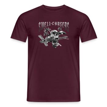 Schädel Kitesurfen swell Chasers - Männer T-Shirt - Ziegelrot - Vorne - AI Model Male 178 light (178cm)