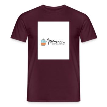 Alpine Vibes Kabelbahn Logo - Männer T-Shirt - Ziegelrot - Vorne - AI Model Male 178 light (178cm)
