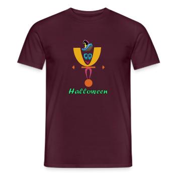 Halloween-Clown-Logo mit Hut - Männer T-Shirt - Ziegelrot - Vorne - AI Model Male 178 light (178cm)