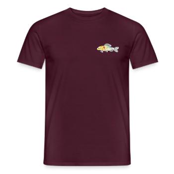 Koi-BogenBunter Spritzer - Männer T-Shirt - Ziegelrot - Vorne - AI Model Male 178 light (178cm)