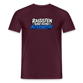 Rassisten sind keine Alternative - Männer T-Shirt - Ziegelrot - Vorne - AI Model Male 178 light (178cm)