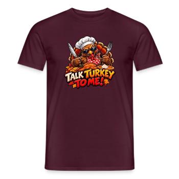 Wütender Truthahn – Der König des Thanksgiving - Männer T-Shirt - Ziegelrot - Vorne - AI Model Male 178 light (178cm)