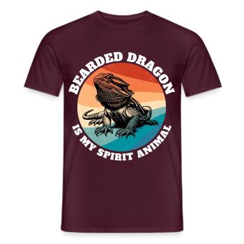 Bartagame Sprüche - Männer T-Shirt - Ziegelrot - Vorne - AI Model Male 178 light (178cm)