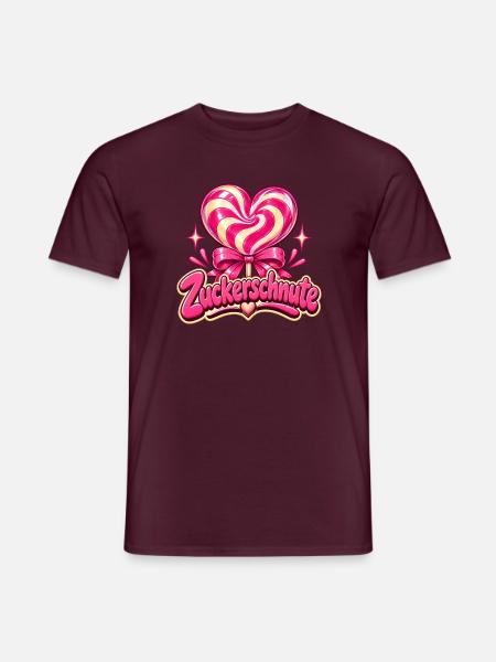 Zuckerschnute Y2K - Männer T-Shirt - Ziegelrot