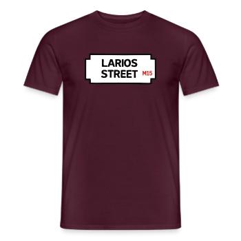 Lariosstraße - Männer T-Shirt - Ziegelrot - Vorne - AI Model Male 178 light (178cm)
