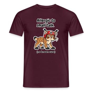 Allergisch gegen Smalltalk Finnland - Männer T-Shirt - Ziegelrot - Vorne - AI Model Male 178 light (178cm)