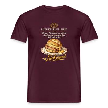 Bayerische Haute Cuisine Leberkassemmel - Männer T-Shirt - Ziegelrot - Vorne - AI Model Male 178 light (178cm)