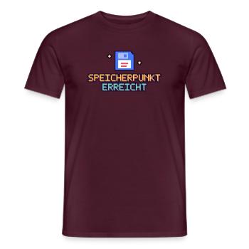Floppy Pixel Speicherpunk - Männer T-Shirt - Ziegelrot - Vorne - AI Model Male 178 light (178cm)