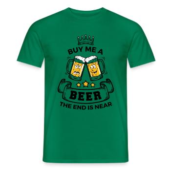Durstiger Junggeselle Bierkrug - Männer T-Shirt - Kelly Green - Vorne - AI Model Male 178 dark (178cm)