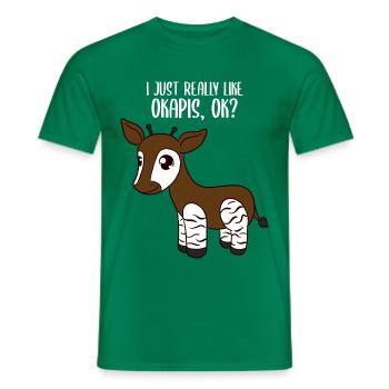 Okapi - Männer T-Shirt - Kelly Green - Vorne - AI Model Male 178 dark (178cm)