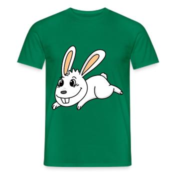 Kaninchen Hase Osterhase - Männer T-Shirt - Kelly Green - Vorne - AI Model Male 178 dark (178cm)