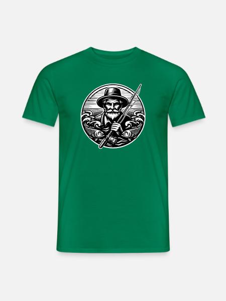 Angler Logo - Men's T-Shirt - kelly green