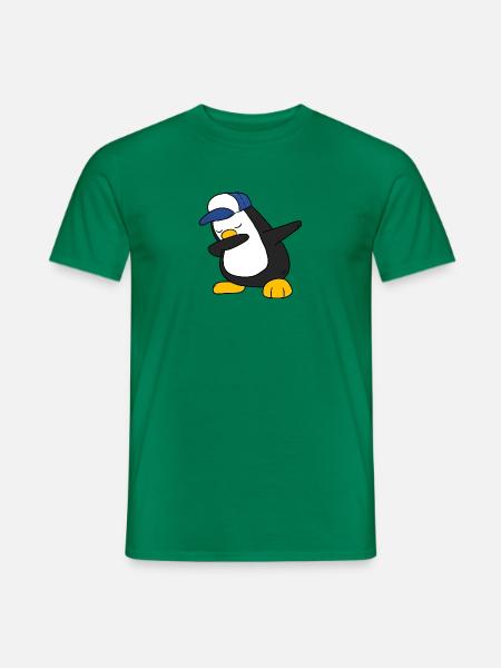 Penguin Dabbing Dab Pinguin - Männer T-Shirt - Kelly Green