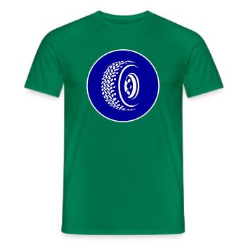 Allrad Schild AT-Reifen Pflicht - Männer T-Shirt - Kelly Green - Vorne - AI Model Male 178 dark (178cm)