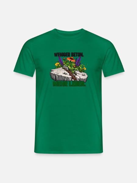 Mehr Leben statt Beton - Männer T-Shirt - Kelly Green