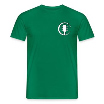 Gitarrenkopf im Pinselkreis - Männer T-Shirt - Kelly Green - Vorne - AI Model Male 178 dark (178cm)