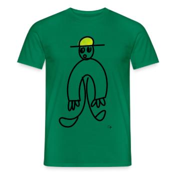 Oha Männchen / Holy Moly Man - Männer T-Shirt - Kelly Green - Vorne - AI Model Male 178 dark (178cm)