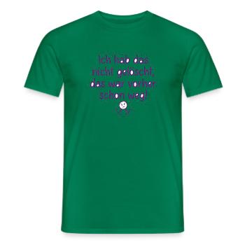 Ich hab das nicht gelöscht! – IT Humor Spruch - Männer T-Shirt - Kelly Green - Vorne - AI Model Male 178 dark (178cm)