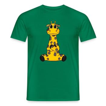 Giraffe - Männer T-Shirt - Kelly Green - Vorne - AI Model Male 178 dark (178cm)