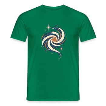 Galaxiestrom – Galaxie - Männer T-Shirt - Kelly Green - Vorne - AI Model Male 178 dark (178cm)