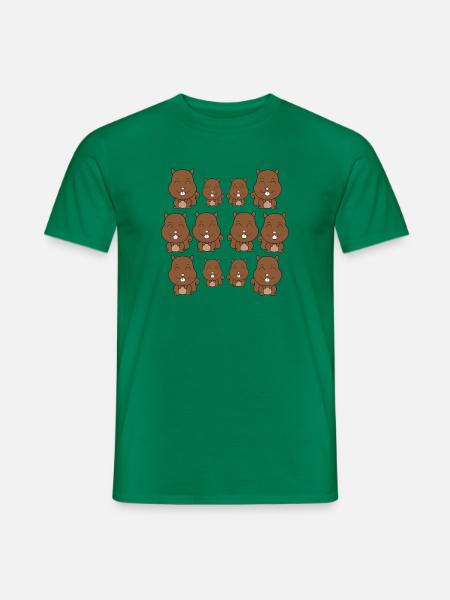 Süßes Eichhörnchengesicht - Männer T-Shirt - Kelly Green