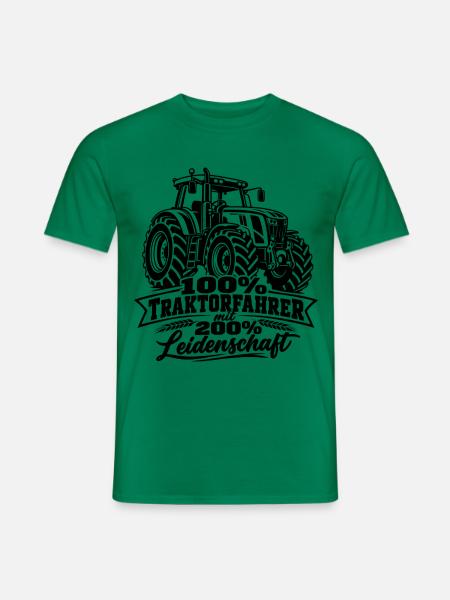 Traktor , Traktofahrer Leidenschaft - Männer T-Shirt - Kelly Green