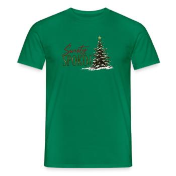 Święty Spokój polnisches Weihnachtsbaumdesign - Männer T-Shirt - Kelly Green - Vorne - AI Model Male 178 dark (178cm)