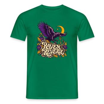Raven Reverie Nachtmond Gothic - Männer T-Shirt - Kelly Green - Vorne - AI Model Male 178 dark (178cm)